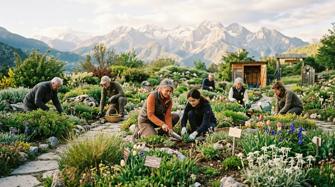 Sanctuaire naturel et Jardin des Tulipes et de la Biodiversité à Guillestre