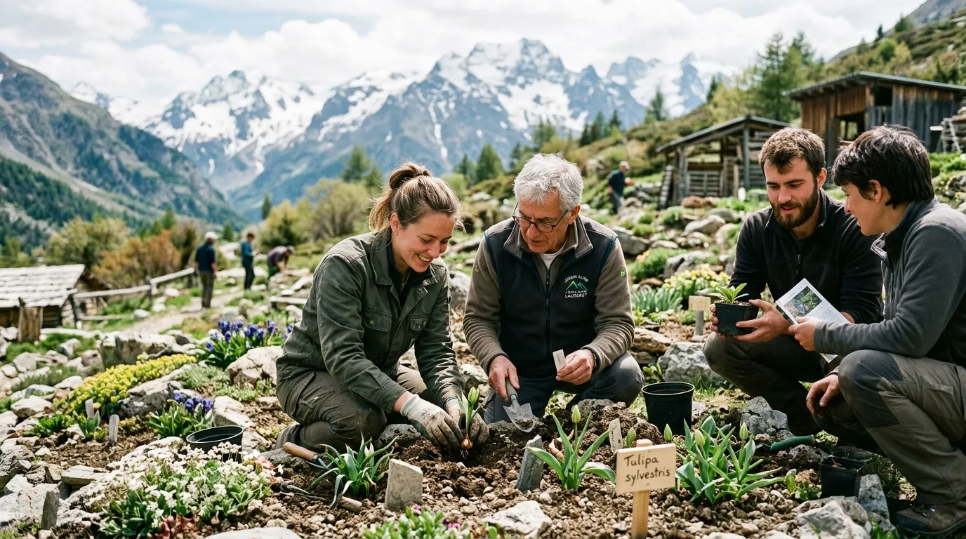Ateliers botaniques et culture conservatoire du Jardin des Tulipes